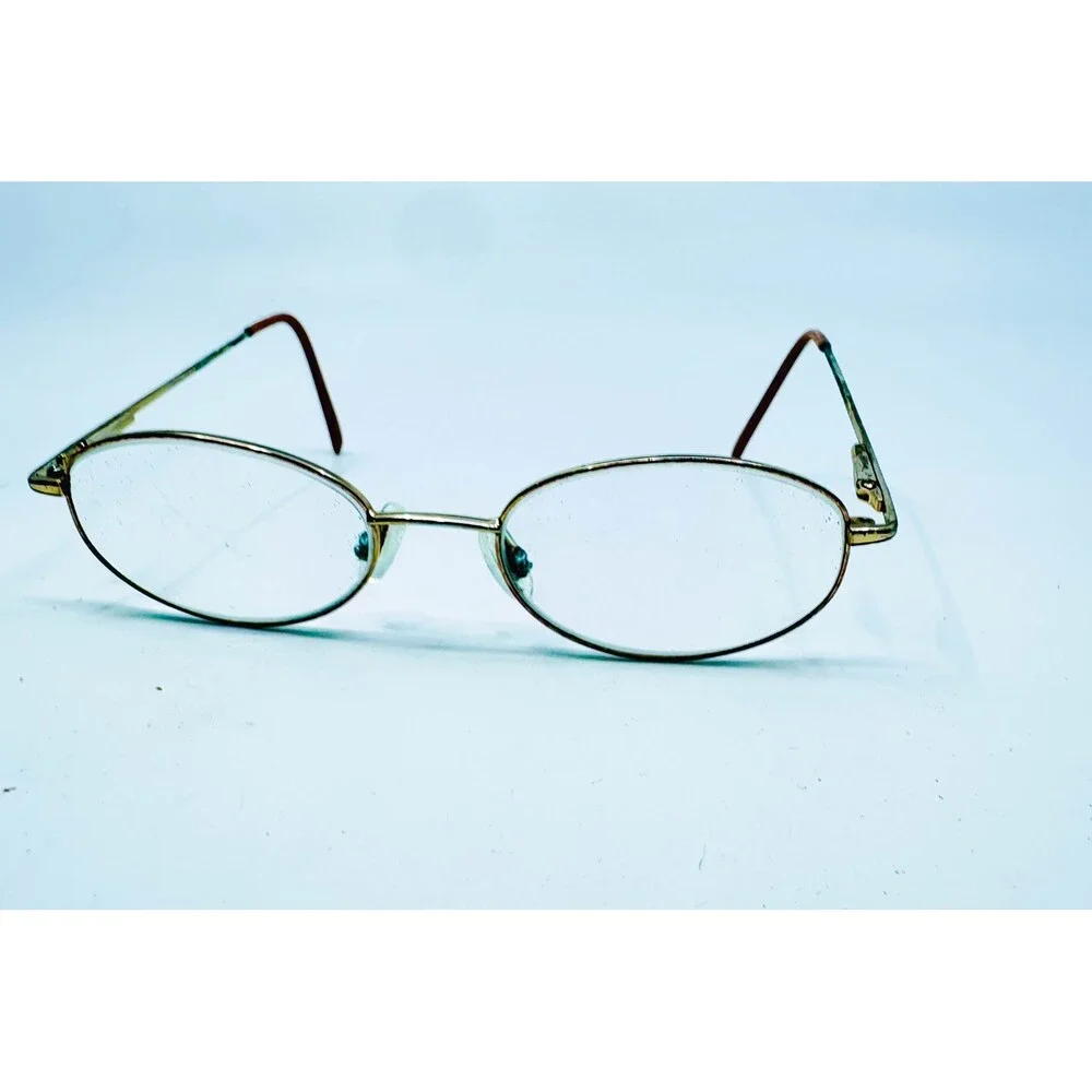 Unbranded Eyeglasses Frames Womens Gold Pink Frost OM 105 Oval 49-18-135